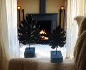 kırılmaz 2li SİYAH RENK çınar yaprağı biblosu thumbnail 1