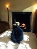 kırılmaz polyester, SİYAH RENK Goril biblo thumbnail 1