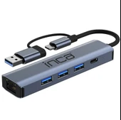 Inca IUTP-5T 5'li USB Tip-C aliminyum Hub - 2