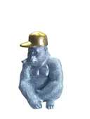 kırılmaz polyester, BEYAZ  RENK Goril biblo thumbnail 5