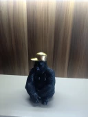 kırılmaz polyester, SİYAH RENK Goril biblo thumbnail 6