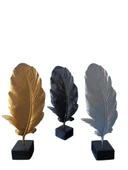 kırılmaz polyester,tüy desenli kaideli SARI RENK biblo thumbnail 10