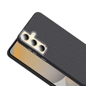 Galaxy S24 Plus Uyumlu Kılıf Magsafe Şarj Özellikli Karbon Fiber Görünümlü Gros Kapak - 5