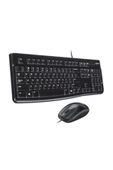 MK120 USB Kablolu Tam Boyutlu Türkçe Q Klavye Mouse Seti - Siyah - 2