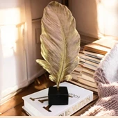 kırılmaz polyester,tüy desenli kaideli SARI RENK biblo thumbnail 1