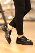 Shoetyle - Bordo Açma Deri Tokalı Erkek Ayakkabı 250-1616 - 2