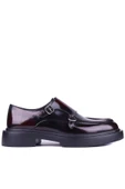 Shoetyle - Bordo Açma Deri Tokalı Erkek Ayakkabı 250-1616 - 3