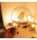 CT-4286 9W rustik Led G95 Glop Ampul E27 Amber Işık aydınlatma lamba - 1