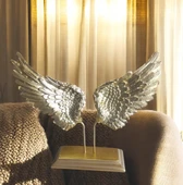 sarı renk melek kanadı desenli biblo thumbnail 1