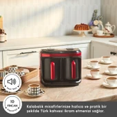 Karaca Hatır Hüp Düet Aroma İkili Türk Kahve Makinesi Imperial Red thumbnail 4