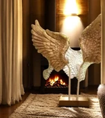 sarı renk melek kanadı desenli biblo thumbnail 3