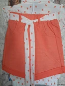 Nazar Kalp Desenli beyaz Viskon Kız Çocuk Takım - 8