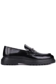 Shoetyle - Siyah Açma Deri Erkek Günlük Ayakkabı 610-1014 - 3