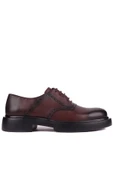 Shoetyle - Kahverengi Deri Bağcıklı Erkek Günlük Ayakkabı 610-1008 - 5