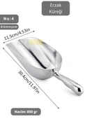 Erzak Küreği Alüminyum Bakliyat Küreği Un Küreği Kuruyemiş Küreği Hacim 850 gr No:4 30 cm thumbnail 1