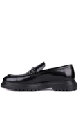 Shoetyle - Siyah Açma Deri Erkek Günlük Ayakkabı 610-1014 - 6
