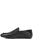 Shoetyle - Siyah Deri Bağcıksız Erkek Günlük Ayakkabı 610-1012 - 7