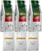 Jacobs Medium Çekirdek Kahve 1KG (Espresso Beans) & Kaffeeplus Süt Tozu 1KG (Karma 6 Lı Set) - 1