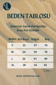 Wes Oversize Yarım Pat Bambu Kısa kol Gömlek - Kahve - 5