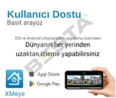 ARNA 5 MP GECE RENKLİ YÜZ TANIMA SESLİ H.265 320 GB HDD DAHİL 8 KAMERALI AHD GÜVENLİK SETİ - ST85320 - 6