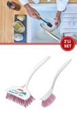 Flora 2’li Trendy Temizlik Seti, F367 Bulaşık Fırçası + F388 Lavabo Küvet Fırçası Seti thumbnail 1