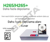 ARNA 5 MP GECE RENKLİ YÜZ TANIMA SESLİ H.265 1 TB HDD DAHİL 4 KAMERALI AHD GÜVENLİK SETİ - ST541L - 2