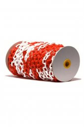 Mfk 6 Mm Plastik Zincir 5 Metre Kırmızı Beyaz Renk - 7
