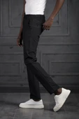 Beli Lastikli Ve İplikli Likralı Slimfit Yazlık Kumaş Jogger Pantolon - 8