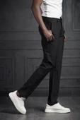 Beli Lastikli Ve İplikli Likralı Slimfit Yazlık Kumaş Jogger Pantolon - 7