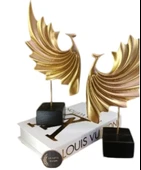 sarı renk kırılmaz 2 li tavus kuşu biblosu thumbnail 8