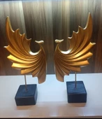 sarı renk kırılmaz 2 li tavus kuşu biblosu thumbnail 4