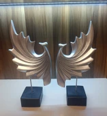 kırılmaz 2 li beyaz renk tavus kuşu biblosu thumbnail 6