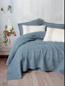 Cotton Box Aura Çift Kişilik Pike Takımı Pebble İndigo - 1