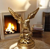 10cm -18cm ebatlarında kırılmaz polyester,biblo kartal thumbnail 2