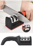 Lumisa Home Profesyonel Bıçak Bileyici 3 Açılı Elmas Seramik Tungsten Çelik El Bıçakları Bileme - 1