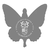 AgaKulche Kelebek Kadın 2024 Gümüş Sikke Coin - 2