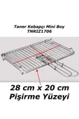 TANER Kebapçı Elektrikli Izgara Mangal Barbekü Çift Telli Mini Boy Kırmızı - 2