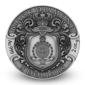 AgaKulche Kara Elmas Gümüş Sikke Coin - 2