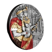 AgaKulche Sezar ve Kleopatra Gümüş Sikke Coin - 4