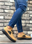 ET0302 Kalın Taban Bağcıksız Tarz Casual Karamel Renk Erkek Ayakkabı - 2
