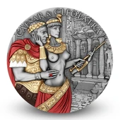 AgaKulche Sezar ve Kleopatra Gümüş Sikke Coin - 1