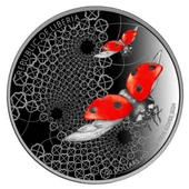 AgaKulche Uğur Böceği Gümüş Sikke Coin - 2