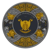 AgaKulche Durga Rutenyum 2023 Altın Kaplama Gümüş Sikke Coin - 4