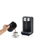 Kiwi Siyah Otomatik Türk Kahve Makinesi Közde Pişirme Ve Bol Köpüklü C Plastik Modern 50 Hz / 60 Hz 2 Yı - 2