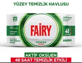 Fairy Yüzey Temizlik Havlusu 100 Yaprak Limon Yağlı & Aktif Oksijen (4 Lü Set) 400 Yaprak Karma - 9