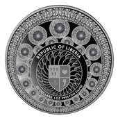 AgaKulche Çiçekli Saat Gümüş Sikke Coin - 2