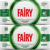 Fairy Yüzey Temizlik Havlusu 100 Yaprak Aktif Oksijen - Beyaz Sabun - Karbonat (2 Li Set) 200 Yaprak - 1