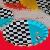 Glore Audra  Altın Yaldızlı Cam Pasta Tabağı Seti - 1