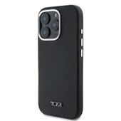 TUMI iPhone 16 Pro Max Kılıf TUMI Orjinal Lisanslı M-safe Şarj Özellikli Metal Yazı Logolu PU Deri Kapak thumbnail 4