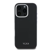 TUMI iPhone 16 Pro Max Kılıf TUMI Orjinal Lisanslı M-safe Şarj Özellikli Metal Yazı Logolu PU Deri Kapak thumbnail 1